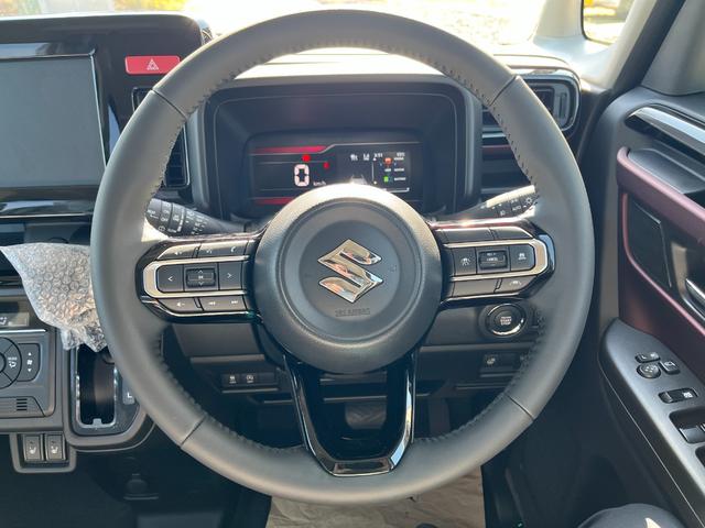 スペーシアカスタム ハイブリッドＸＳ　届出済未使用車　両側電動パワースライドドア　クルーズコントロール　パーキングソナ―　オートＬＥＤヘッドライト　前席シートヒーター　ステアリングヒーター　スマートキー　ベンチシート　フルフラット（22枚目）