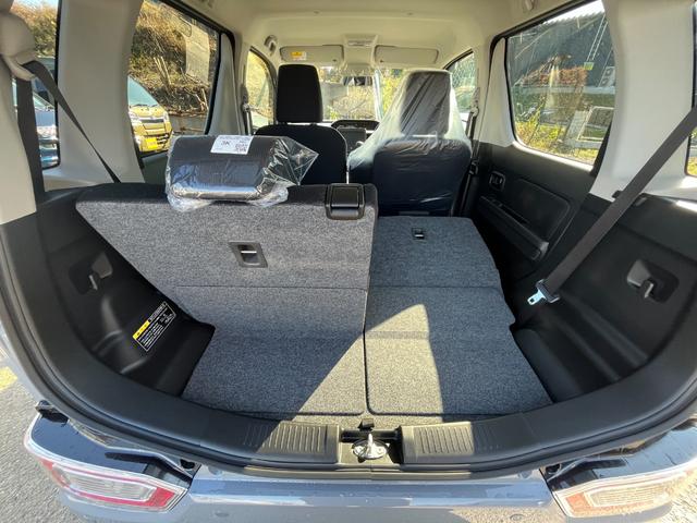 ワゴンＲ ＦＸ　届出済未使用車　運転席シートヒーター　パーキングソナー　衝突軽減ブレーキサポート　運転席助手席エアバック　キーレスエントリーシステム　セキュリティアラーム　フルフラット　オートハイビーム　オートライト（37枚目）