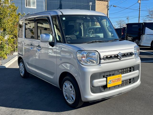 スペーシア ハイブリッドＧ　両側スライドドア　社外フルセグＴＶ付ナビ　ＥＴＣ　前方ドライブレコーダー　パーキングソナー　ベンチシート　バックカメラ　スマートキープッシュスタート　オートライト　フルフラットシート（6枚目）