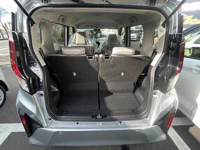 ムーヴ Ｘ　届出済未使用車　助手席側パワースライドドア　オートＬＥＤヘッドライト　電動格納ミラー　オートハイビーム　スマートキー　パーキングソナ―　足踏み式パーキングブレーキ　　ベンチシート　ＡＢＳ（45枚目）