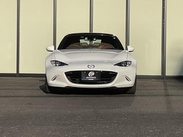 ロードスター ブラウン・トップ　純正ナビ・フルセグＴＶ・ＣＤ・ＤＶＤ・ＥＴＣ・クルーズコントロール・衝突軽減ブレーキ・レーンキープアシスト・シートヒーター・革調シート・クリアランスソナー・ＨＫＳマフラー・純正アルミ・オートハイビーム（5枚目）