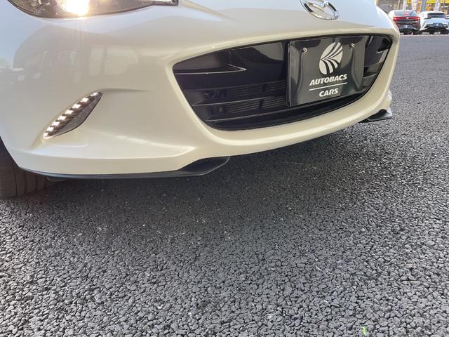 ロードスター ブラウン・トップ　純正ナビ・フルセグＴＶ・ＣＤ・ＤＶＤ・ＥＴＣ・クルーズコントロール・衝突軽減ブレーキ・レーンキープアシスト・シートヒーター・革調シート・クリアランスソナー・ＨＫＳマフラー・純正アルミ・オートハイビーム（13枚目）