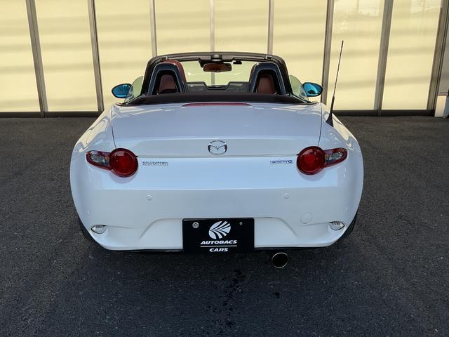 ロードスター ブラウン・トップ　純正ナビ・フルセグＴＶ・ＣＤ・ＤＶＤ・ＥＴＣ・クルーズコントロール・衝突軽減ブレーキ・レーンキープアシスト・シートヒーター・革調シート・クリアランスソナー・ＨＫＳマフラー・純正アルミ・オートハイビーム（19枚目）