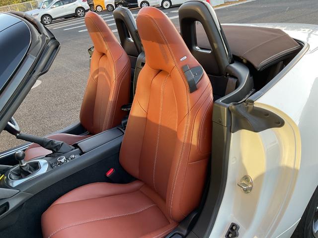 ロードスター ブラウン・トップ　純正ナビ・フルセグＴＶ・ＣＤ・ＤＶＤ・ＥＴＣ・クルーズコントロール・衝突軽減ブレーキ・レーンキープアシスト・シートヒーター・革調シート・クリアランスソナー・ＨＫＳマフラー・純正アルミ・オートハイビーム（35枚目）