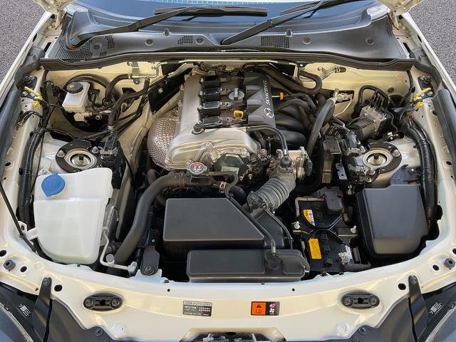 ロードスター ブラウン・トップ　純正ナビ・フルセグＴＶ・ＣＤ・ＤＶＤ・ＥＴＣ・クルーズコントロール・衝突軽減ブレーキ・レーンキープアシスト・シートヒーター・革調シート・クリアランスソナー・ＨＫＳマフラー・純正アルミ・オートハイビーム（67枚目）