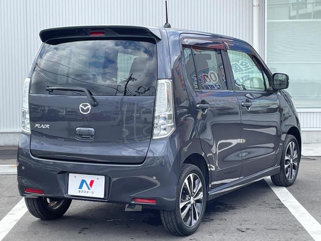 フレアカスタムスタイル XT ナビ バックカメラ 禁煙車 スマートキー HIDヘッド ETC オートライト オートエアコン 15インチAW CD再生 革巻きステアリング ステアリングスイッチ パドルシフト フォグライト(17枚目)