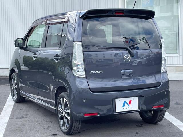 フレアカスタムスタイル XT ナビ バックカメラ 禁煙車 スマートキー HIDヘッド ETC オートライト オートエアコン 15インチAW CD再生 革巻きステアリング ステアリングスイッチ パドルシフト フォグライト(27枚目)