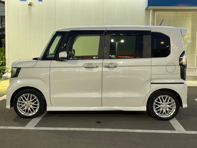N-BOXカスタム Lターボ 後期 電動スライド 純正ナビ バックカメラ ホンダセンシング レーダークルーズ ハーフレザーシート シートヒーター レーンキープ スマートキー LEDヘッド ETC オートマチックハイビーム(25枚目)