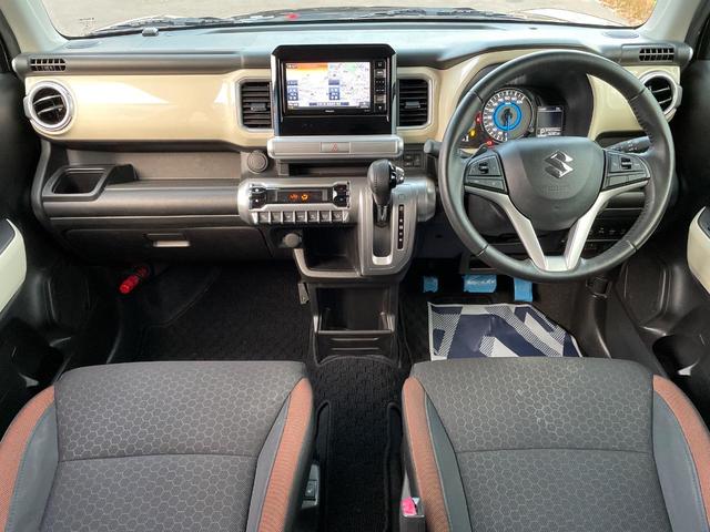 クロスビー ハイブリッドＭＺ　純正ナビ　デュアルセンサーブレーキサポート　禁煙車　シートヒーター　ドラレコ　スマートキー　ＬＥＤヘッド　ＥＴＣ　クルコン　オートマチックハイビーム　車線逸脱警報　誤発進抑制機能（2枚目）