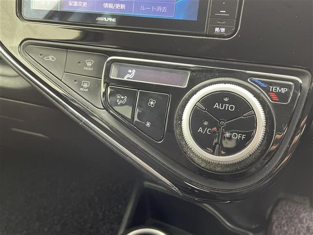 アクア G セーフティセンス ALPINE7インチナビ バックカメラ クルーズコントロール LED オートマチックハイビーム ワイパーデアイサー 横滑り防止装置 スマートキー スペアキー オートエアコン 禁煙車(15枚目)