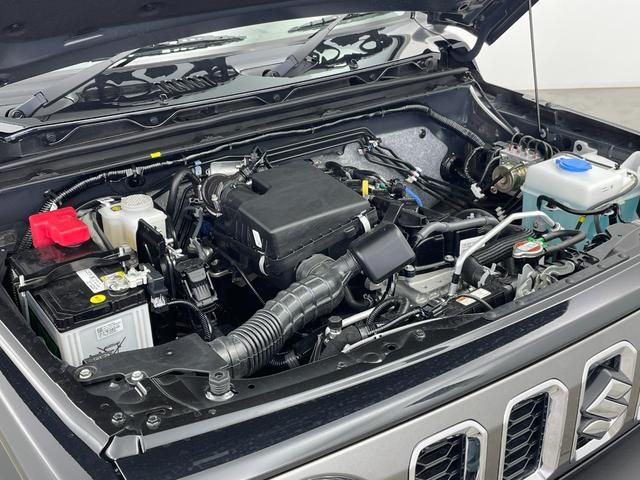 ジムニーノマド FC オーディオレス レーダークルーズコントロール LEDライト ハイビームアシスト シートヒーター 純正15インチAW 背面タイヤ ステアリングリモコン ダウンヒルアシスト スペアキー スマートキー 禁煙(79枚目)