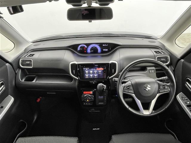 ソリオバンディット ハイブリッドMV 禁煙車 純正9インチナビ フルセグ Bluetooth 全方位カメラ 両側パワースライドドア 衝突軽減システム クルーズコントロール 車線逸脱警報 オートライト 前後ドライブレコーダー ETC(2枚目)