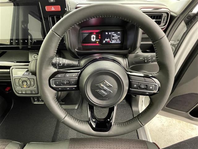 スペーシアカスタム ハイブリッドXS 届出済未使用車 スズキコネクトナビ 全方位モニター 両側パワースライドドア レーダークルーズコントロール 後席サーキュレーター ハイビームアシスト シートヒーター 純正15インチAW スマートキー(15枚目)