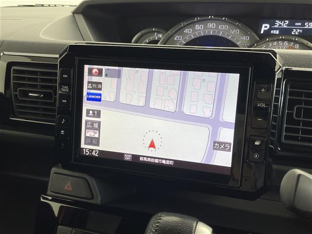 ウェイク ＧターボリミテッドＳＡＩＩＩ　４ＷＤ　純正８型ナビ　全方位カメラ　両側パワースライドドア　衝突軽減　オートマチックハイビーム　アイドリングストップ　横滑り防止　ＥＴＣ　ステアリングスイッチ　スマートキー　プッシュスタート　禁煙車（3枚目）