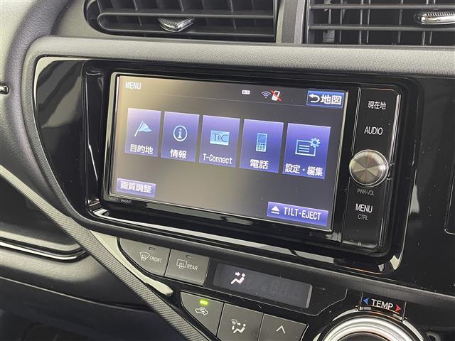 アクア Sスタイルブラック 純正7インチナビ バックカメラ 衝突軽減システム アイドリングストップ ETC オートマチックハイビーム ヘッドライトレベライザー ドライブレコーダー スマートキー プッシュスタート 禁煙車(4枚目)