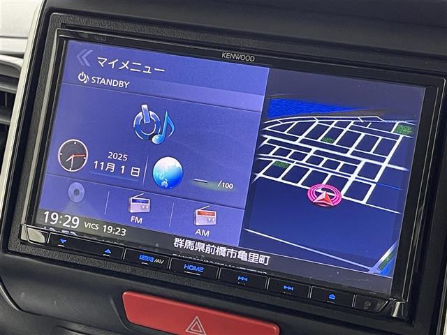 N-BOXカスタム G・ターボLパッケージ 社外ナビ バックカメラ 両側電動スライドドア 衝突被害軽減ブレーキ フルセグTV パドルシフト ビルトインETC クルーズコントロール オートライト ドライブレコーダー ステアリングリモコン(5枚目)