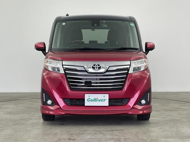 ルーミー カスタムG-T 純正7インチナビ 全方位カメラ 衝突軽減システム クルーズコントロール 横滑り防止 レーンアシスト LEDライト フォグライト スマートキー プッシュスタート 純正アルミホイール 禁煙車(44枚目)