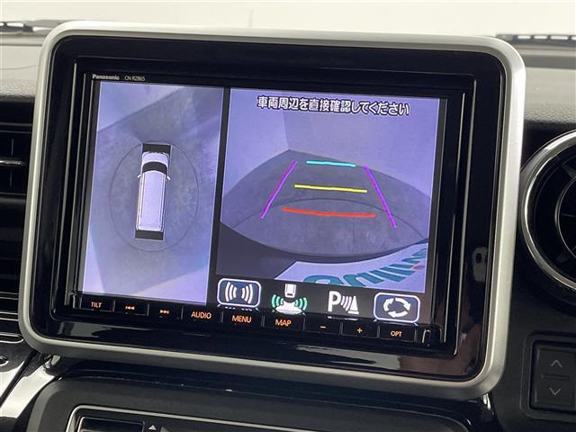 スペーシアカスタム ハイブリッドXSターボ 純正8インチナビ 全方位カメラ 両側パワースライドドア 衝突軽減 アダプティブクルーズコントロール レーンアシスト オートマチックハイビーム スマートキー プッシュスタート 横滑り防止 禁煙車(3枚目)