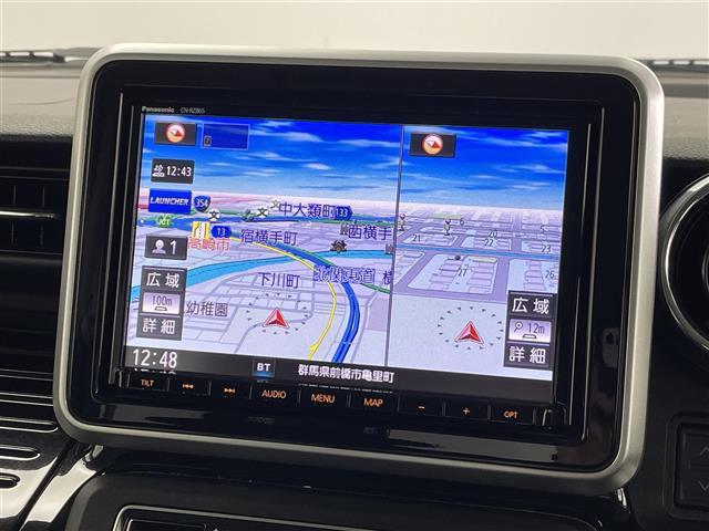 スペーシアカスタム ハイブリッドXSターボ 純正8インチナビ 全方位カメラ 両側パワースライドドア 衝突軽減 アダプティブクルーズコントロール レーンアシスト オートマチックハイビーム スマートキー プッシュスタート 横滑り防止 禁煙車(4枚目)