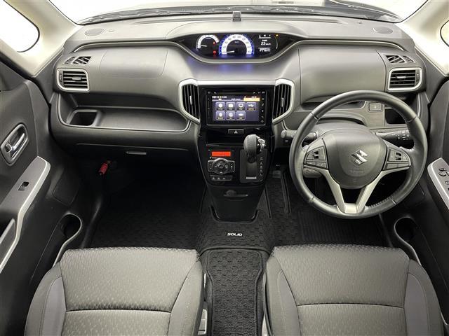 ソリオバンディット ハイブリッドＭＶ　純正７インチナビ　全方位モニター　クルーズコントロール　片側パワースライドドア　ＬＥＤライト　純正１５インチアルミホイール　スマートキー　プッシュスタート　純正フロアマット　オートエアコン　禁煙車（2枚目）