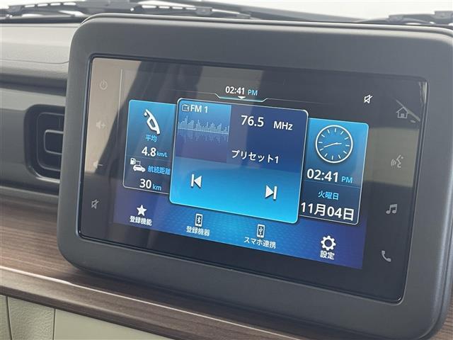 アルトラパンLC X 届出済未使用車 純正ディスプレイオーディオ バックカメラ シートヒーター 衝突被害軽減ブレーキ レーンアシスト オートハイビーム LEDヘッドライト ハーフレザーシート スマートキー 禁煙車(3枚目)