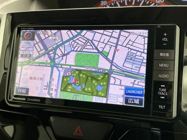 タント X SAII ナビ 衝突軽減ブレーキ Bluetooth フルセグTV パワースライドドア プッシュスタート アイドリングストップ スマートキー スペアキー CD DVD USB 純正フロアマット 横滑り防止装置(2枚目)