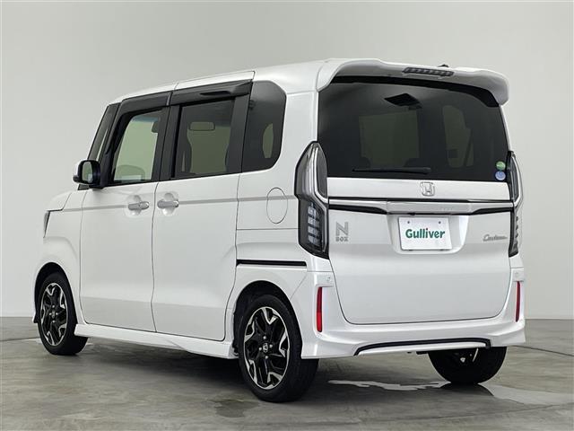 Ｎ－ＢＯＸカスタム Ｇ・Ｌターボホンダセンシング　純正８型ナビ　Ｂカメラ　Ｈセンシング　衝突軽減　レーダークルーズ　ＡＨＢ　ＬＥＤヘッド　ＬＥＤフォグ　パドルシフト　両側パワスラ　ビルトインＥＴＣ　前ドラレコ　プッシュスタート　純正アルミ　禁煙車（22枚目）