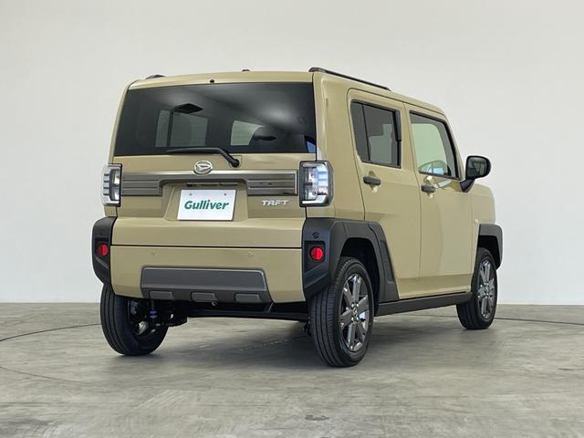 タフト G ダーククロムベンチャー 届出済未使用車 ガラスルーフ スマートアシスト コーナーセンサー シートヒーター オートホールド 純正15AW 電動サイドブレーキ ステアリングスイッチ スマートキー オートライト LED フォグ(50枚目)