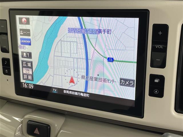 ムーヴキャンバス Ｇメイクアップ　ＳＡＩＩＩ　禁煙車　純正８インチナビ　全方位カメラ　衝突軽減システム　両側パワースライドドア　オートマチックハイビーム　ステアリングスイッチ　ＨＤＭＩ　オートエアコン　オートライト　ＬＥＤライト　スマートキー（3枚目）