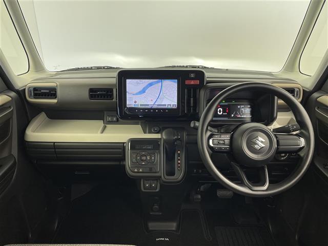 スペーシア ハイブリッドＸ　純正９型ナビ　全方位カメラ　前席シートヒーター　両側パワースライドドア　衝突軽減システム　オートマチックハイビーム　レーンアシスト　障害物センサー　スマートキー　プッシュスタート　禁煙車（2枚目）