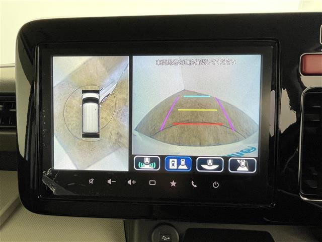 スペーシア ハイブリッドＸ　純正９型ナビ　全方位カメラ　前席シートヒーター　両側パワースライドドア　衝突軽減システム　オートマチックハイビーム　レーンアシスト　障害物センサー　スマートキー　プッシュスタート　禁煙車（3枚目）