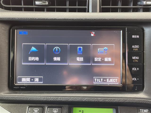 アクア Ｓ　純正ナビ　バックカメラ　フルセグＴＶ　Ｂｌｕｅｔｏｏｔｈ接続　ＥＴＣ　スマートキー　プッシュスタートボタン　オートライト　モデリスタアルミホイール　横滑り防止装置　フロアマット　横滑り防止装置　禁煙車（4枚目）