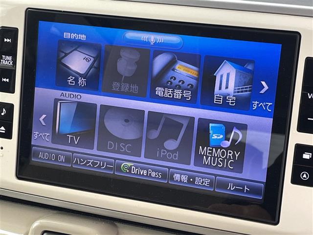 ムーヴキャンバス Ｇメイクアップ　ＳＡＩＩ　純正８インチＳＤナビ　全方位カメラ　両側パワースライドドア　ＥＴＣ　アイドリングストップ　フォグライト　ＬＥＤヘッドライト　ステアリングスイッチ　スマートキー　プッシュスタート　スペアキー　禁煙車（6枚目）