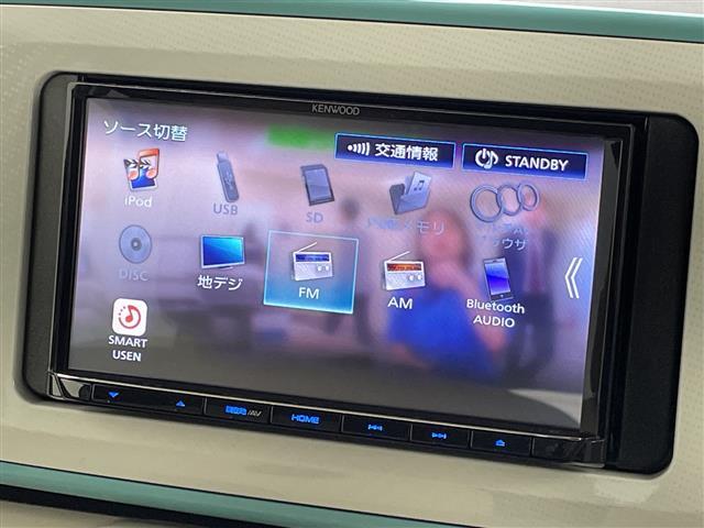 ムーヴキャンバス Ｇメイクアップリミテッド　ＳＡＩＩＩ　ナビ　全周囲カメラ　フルセグＴＶ　ドラレコ　衝突被害軽減システム　両側電動スライドドア　ステアリングリモコン　アイドリングストップ　ＬＥＤヘッドライト　オートマチックハイビーム　スマートキー　禁煙車（4枚目）