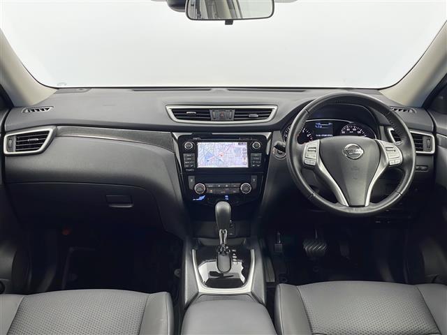 エクストレイル 20X ハイブリッド エマージェンシーブレーキP 純正ナビ CD BT フルセグTV アラウンドビューカメラ エマージェンシーブレーキ レーダークルーズコントロール 前席シートヒーター カプロンシート(7枚目)