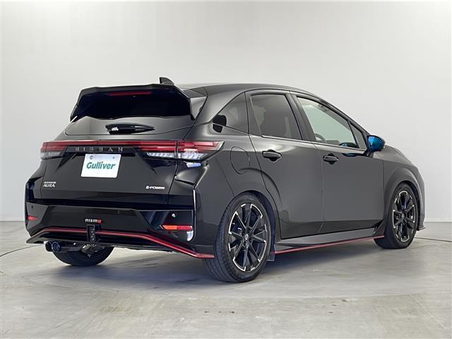 オーラ ニスモ 禁煙車 社外マフラー 社外ダウンサス インテリジェントルームミラー 全方位カメラ 純正ナビ LEDヘッドライト フォグライト バックフォグ オートライト オートハイビーム ブラインドスポットモニター(36枚目)