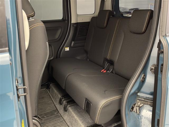 スペーシアギア ハイブリッドXZ 禁煙車 純正ナビ 衝突軽減 レーダークルーズコントロール 横滑り防止 車線逸脱抑制機能 両側パワースライドドア 前席シートヒーター ETC ドライブレコーダー 全周囲カメラ クリアランナソー(26枚目)