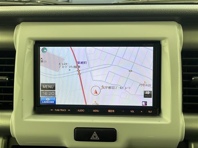 ハスラー X 禁煙車 4WD 純正メモリーナビ バックカメラ 衝突軽減ブレーキ 車線逸脱警報 ヒルディセントコントロール グリップコントロール 前席シートヒーター 社外ETC 前側ドライブレコーダー 純正15インチ(3枚目)