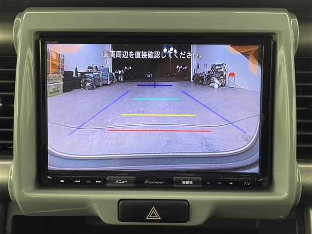 ハスラー タフワイルド　禁煙　純正８インチナビ　ＦＭ　ＡＭ　ＣＤ　ＤＶＤ　Ｂｌｕｅｔｏｏｔｈ　バックカメラ　アイドリングストップ　プッシュスタート　スマートキー　ＥＴＣ　ベンチシート　衝突軽減システム　レーンキープアシスト（5枚目）