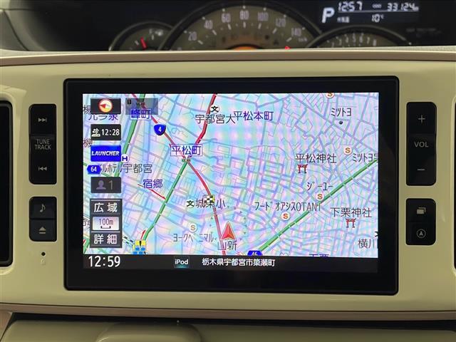 ムーヴキャンバス Ｇメイクアップ　ＳＡＩＩＩ　禁煙車　純正９型ナビ　フルセグ　Ｂｌｕｅｔｏｏｔｈ　バックカメラ　両側パワースライドドア　衝突軽減ブレーキ　レーンキープアシスト　コーナーセンサー　ＥＴＣ　オートライト　オートハイビーム　シートヒータ（5枚目）