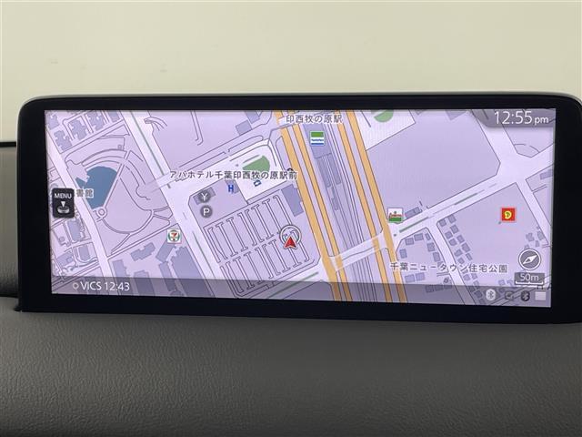 ＣＸ－８ ２５Ｓ　ブラックトーンエディション　禁煙　１０型ナビ　Ｂｌｕｅｔｏｏｔｈ　フルセグ　全方位カメラ　ハーフレザーシート　前席パワーシート　前席シートヒーター　パーキングスイッチ　ブレーキホールド　スマートキー　ＬＥＤオートライト　ＥＴＣ（3枚目）