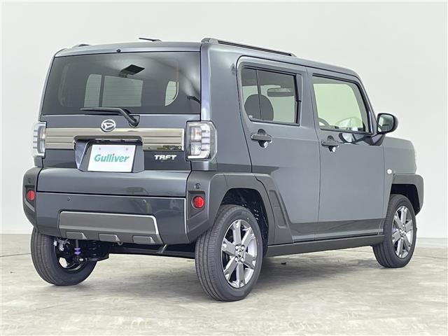 タフト Ｇ　ダーククロムベンチャー　届出済未使用車　禁煙車　ガラスルーフ　スマートアシスト　レーダークルーズコントロール　コーナーセンサー　ＤＮシートヒーター　純正１５インチＡＷ　革巻きステアリング　ステアリングスイッチ　電子パーキング（39枚目）