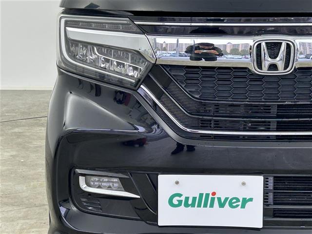 N-BOXカスタム G・Lターボホンダセンシング 禁煙車 純正メモリナビ フルセグTV 両側パワースライドドア バックカメラ ビルトインETC パドルシフト プッシュスタート&スマートキー 革巻きステアリング ステアリングスイッチ スマートキー(33枚目)