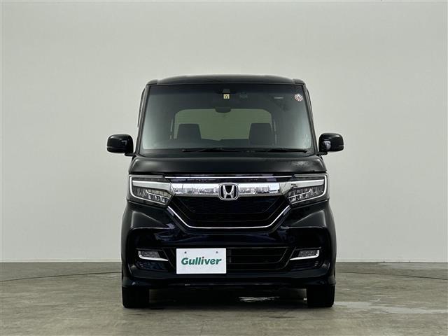N-BOXカスタム G・Lターボホンダセンシング 禁煙車 純正メモリナビ フルセグTV 両側パワースライドドア バックカメラ ビルトインETC パドルシフト プッシュスタート&スマートキー 革巻きステアリング ステアリングスイッチ スマートキー(35枚目)