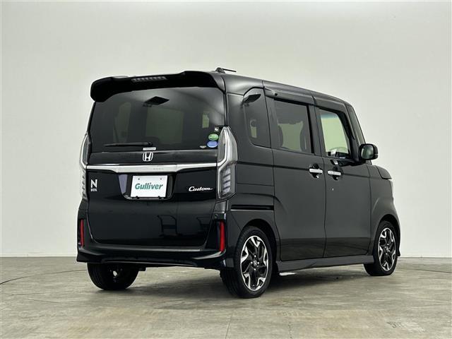 N-BOXカスタム G・Lターボホンダセンシング 禁煙車 純正メモリナビ フルセグTV 両側パワースライドドア バックカメラ ビルトインETC パドルシフト プッシュスタート&スマートキー 革巻きステアリング ステアリングスイッチ スマートキー(40枚目)