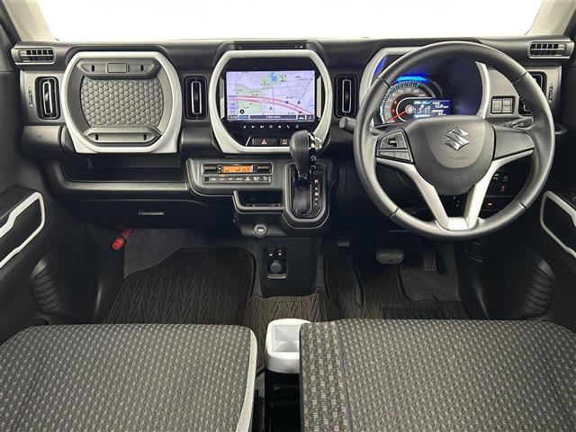 ハスラー ハイブリッドX 禁煙車スズキレーダーブレーキサポート 純正9インチナビ Bluetooth フルセグTV 革巻きステアリング DNシートヒーター LEDヘッドライト コーナーセンサー 全方位カメラ ビルトインETC(2枚目)