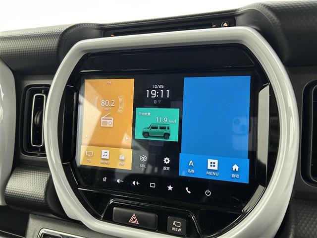ハスラー ハイブリッドX 禁煙車スズキレーダーブレーキサポート 純正9インチナビ Bluetooth フルセグTV 革巻きステアリング DNシートヒーター LEDヘッドライト コーナーセンサー 全方位カメラ ビルトインETC(3枚目)