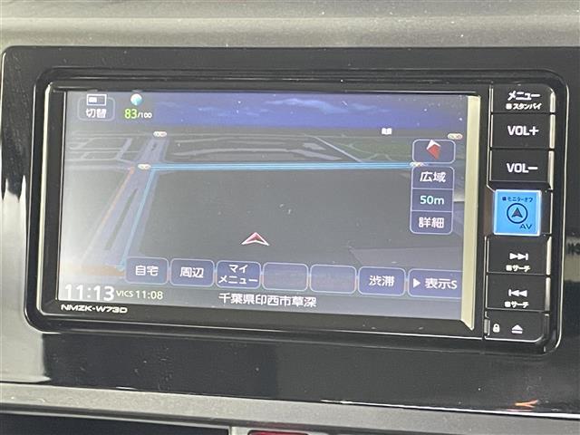 ルーミー X 禁煙車 トヨタセーフティセンス 純正メモリナビ Bluetooth CD DVD USB フルセグTV バックカメラ DNシートヒーター 片側電動ドア クリアランスソナー オートライト スマートキー(3枚目)