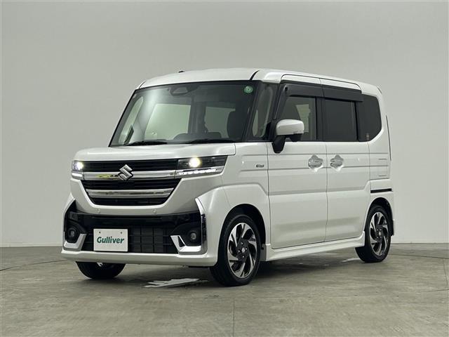 スペーシアカスタム ハイブリッドXS 禁煙 スズキコネクト スズキセーフティサポート 両側パワースライドドア アラウンドビューモニター LEDオートライト ハーフレザーシート 純正15インチAW アイドリングストップ USB(36枚目)