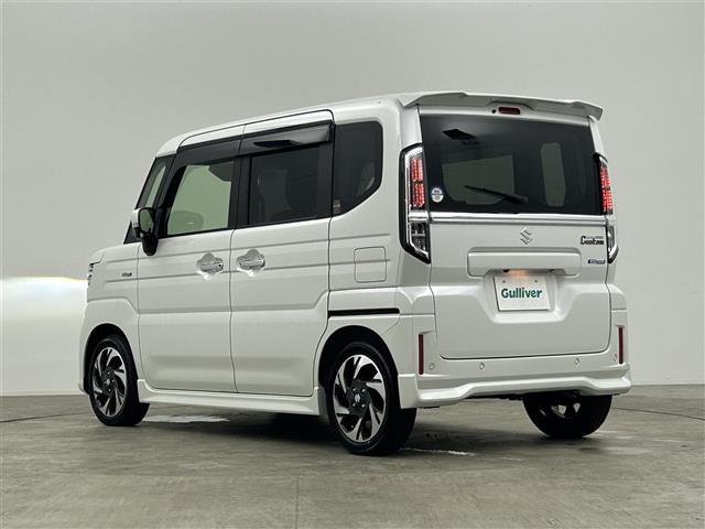 スペーシアカスタム ハイブリッドXS 禁煙 スズキコネクト スズキセーフティサポート 両側パワースライドドア アラウンドビューモニター LEDオートライト ハーフレザーシート 純正15インチAW アイドリングストップ USB(38枚目)